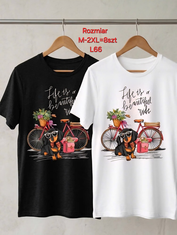 Bluzki damskie Roz M-2XL, Mix Kolor Paczka 8 szt